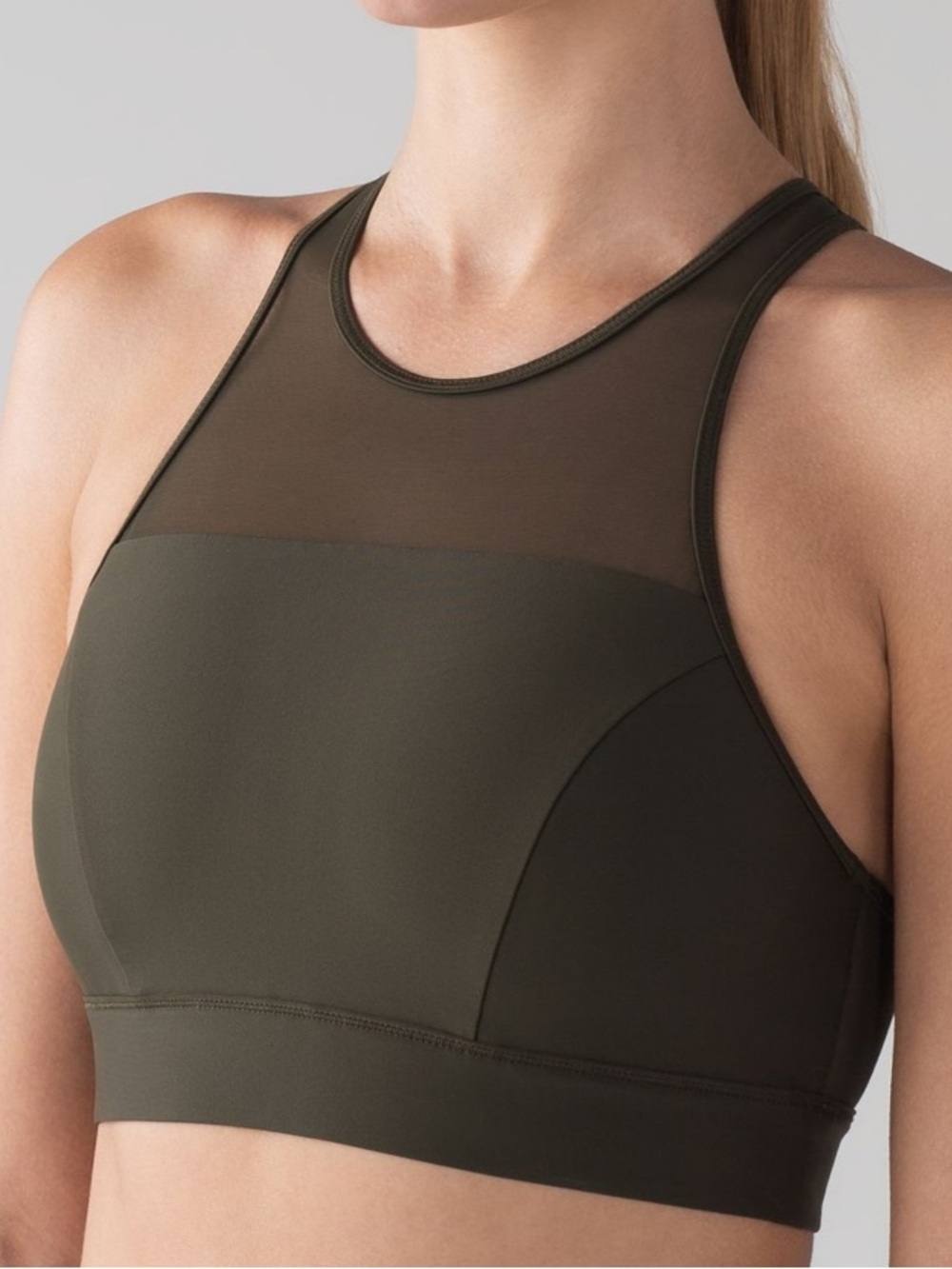 Lululemon Flow Rider Top - Swim - Dark Olive - Size Small